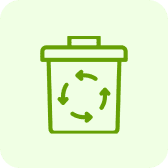 Eco-friendly waste disposal illustration